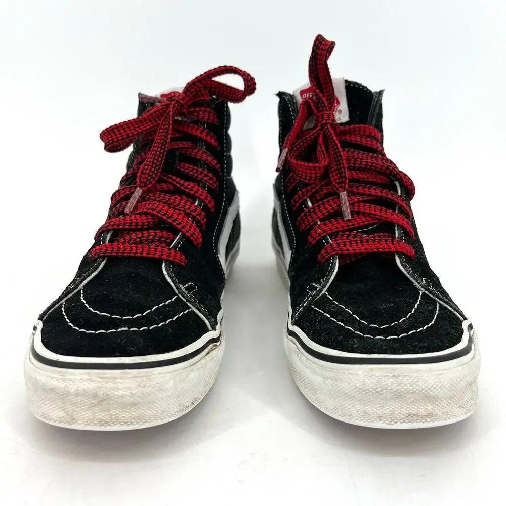 Vans Men's 6 Women's 7.5 Black Suede SK8 Hi Bolt Skate‎ Shoes Ankle Boots